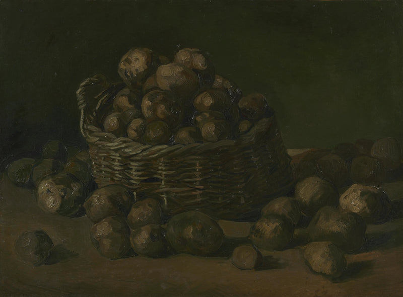 Natureza morta com uma cesta de batatas - Vincent van Gogh