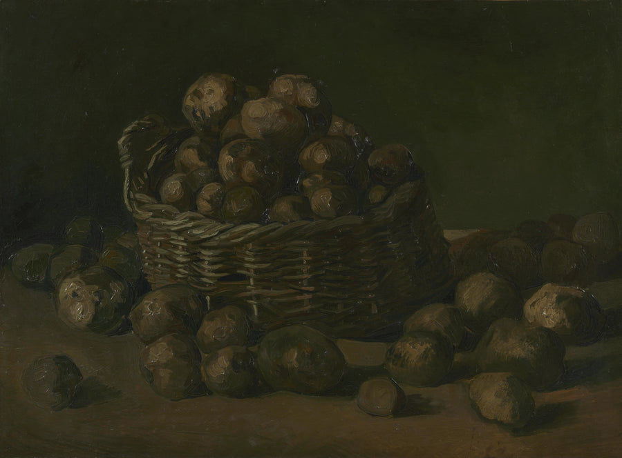 Natureza morta com uma cesta de batatas - Vincent van Gogh