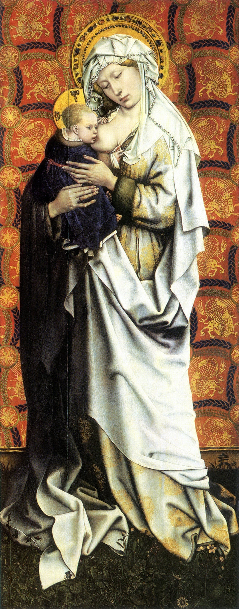 Painéis de Flémalle: Virgem de pé - Robert Campin