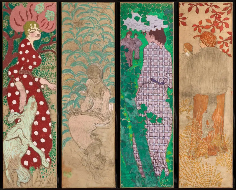 Painéis decorativos - Mulheres no jardim - Pierre Bonnard