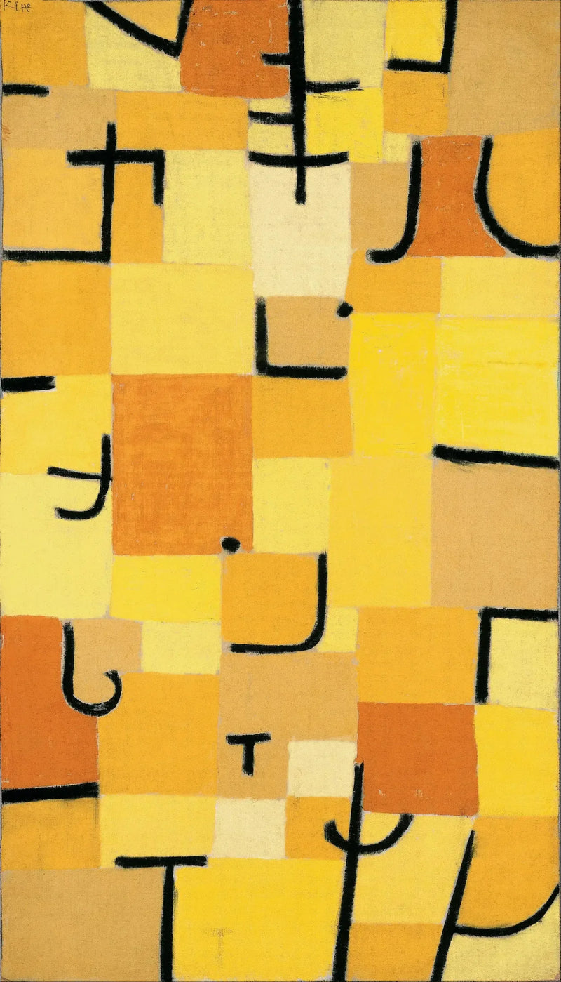 Painéis em amarelo - Paul Klee