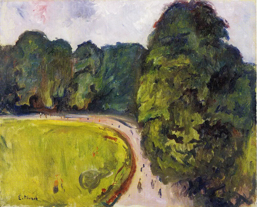 parque em Kösen - Edvard Munch