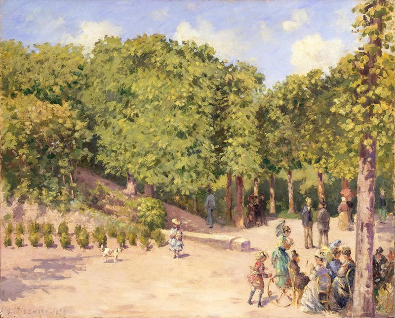 Parque da cidade em Pontoise - Camille Pissarro