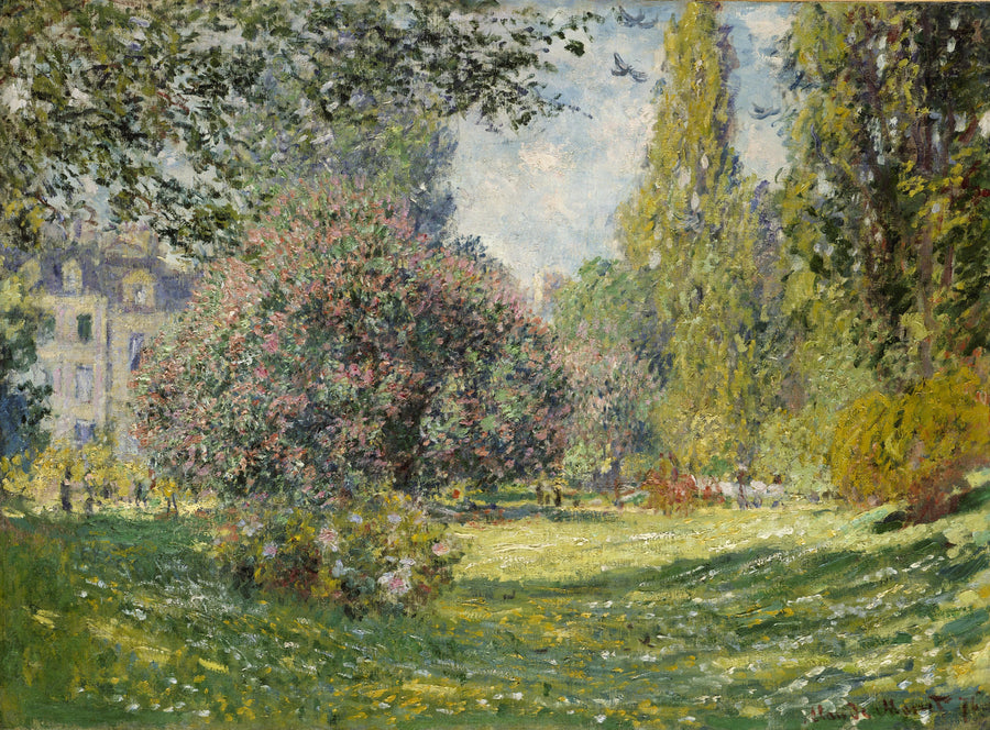 Paisagem: Monceau Park W398 - Claude Monet