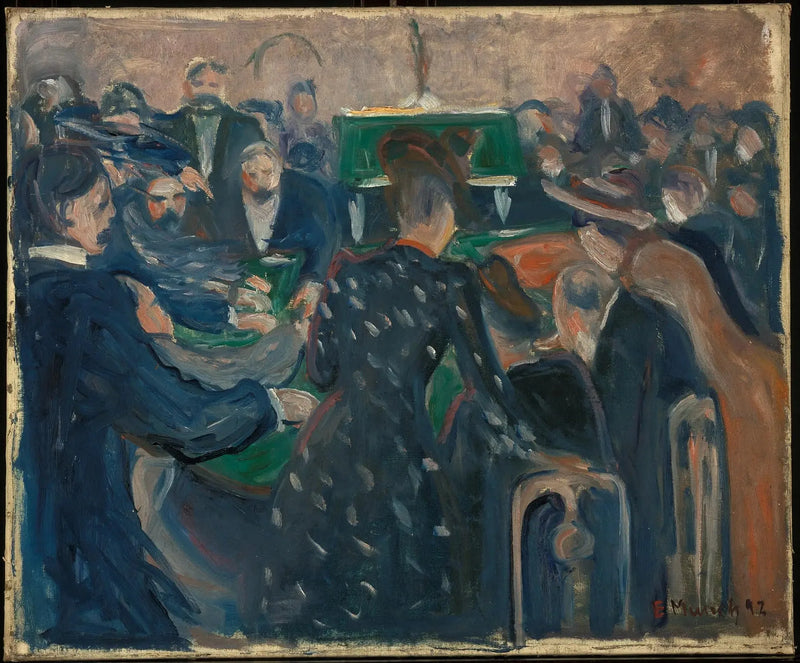 Apostadores em Monte-Carlo - Edvard Munch