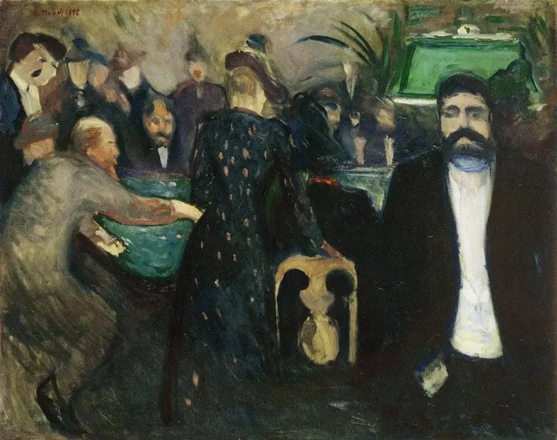 Apostadores em Monte-Carlo - Edvard Munch