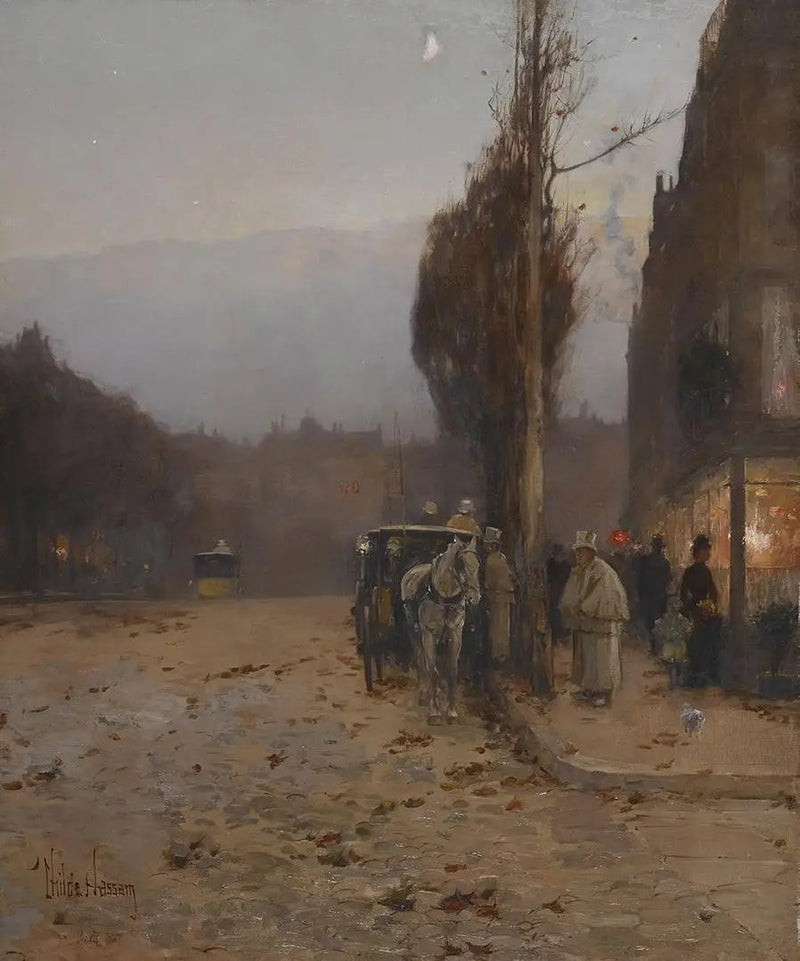 Paris ao entardecer - Childe Hassam