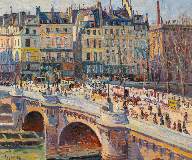 Paris, a Ponte Neuf e a Quai Conti - Maximilien Luce