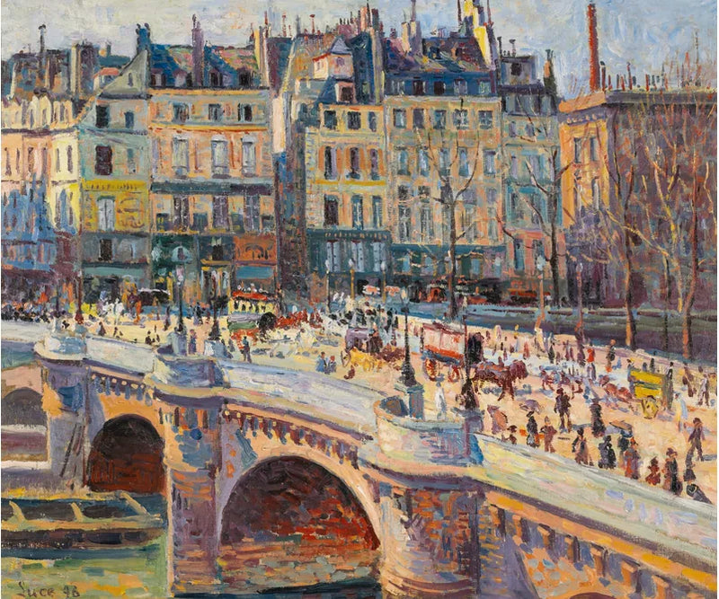 Paris, a Ponte Neuf e a Quai Conti - Maximilien Luce