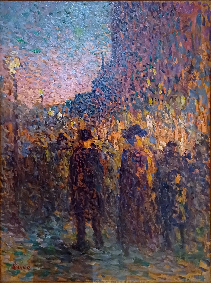 Paris, os bulevares, à noite - Maximilien Luce