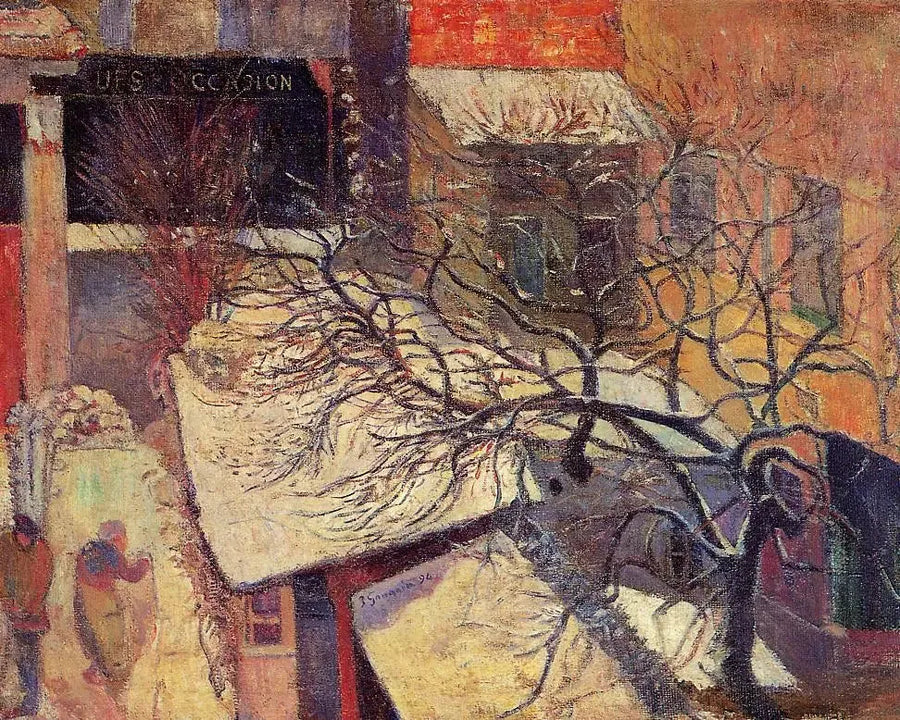 Paris sob a neve - Paul Gauguin