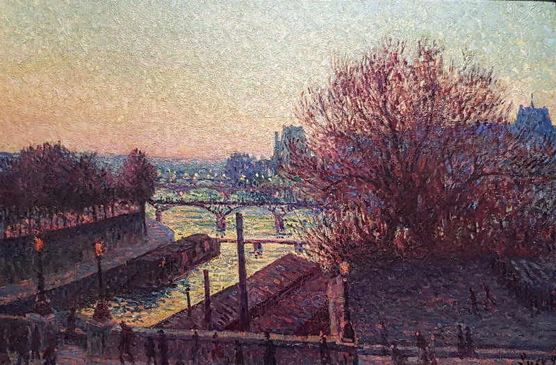 Paris, vista do Sena, à noite - Maximilien Luce