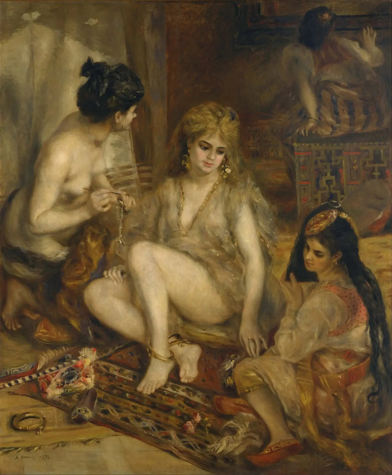 Parisiennes vestidas de Argélia - Pierre-Auguste Renoir