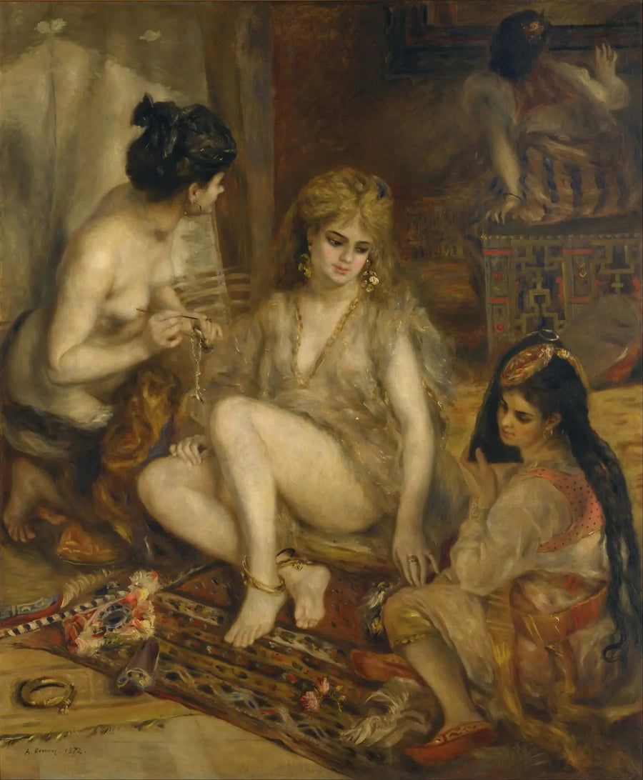 Parisiennes vestidas de Argélia - Pierre-Auguste Renoir