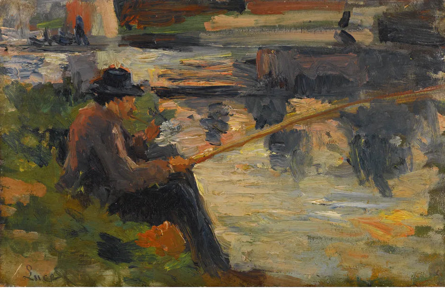 Parizelle na pesca em Bas-Meudon - Maximilien Luce