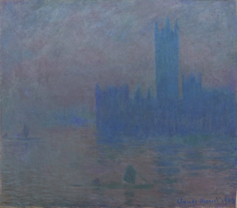 O Parlamento de Londres, efeito de névoa - Claude Monet