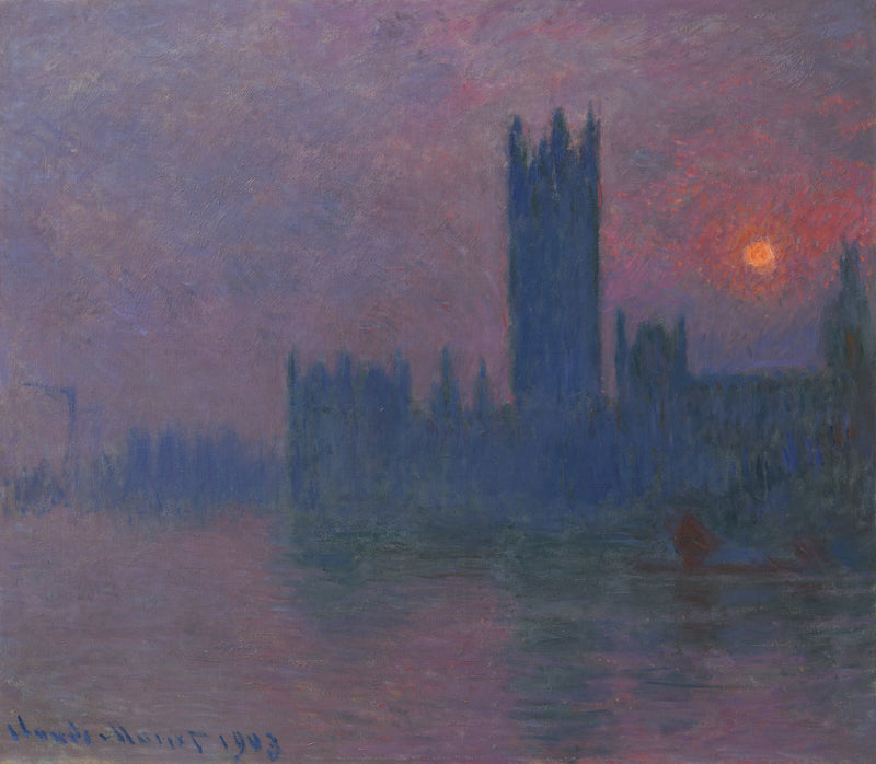 Parlamento, poente W1604 - Claude Monet