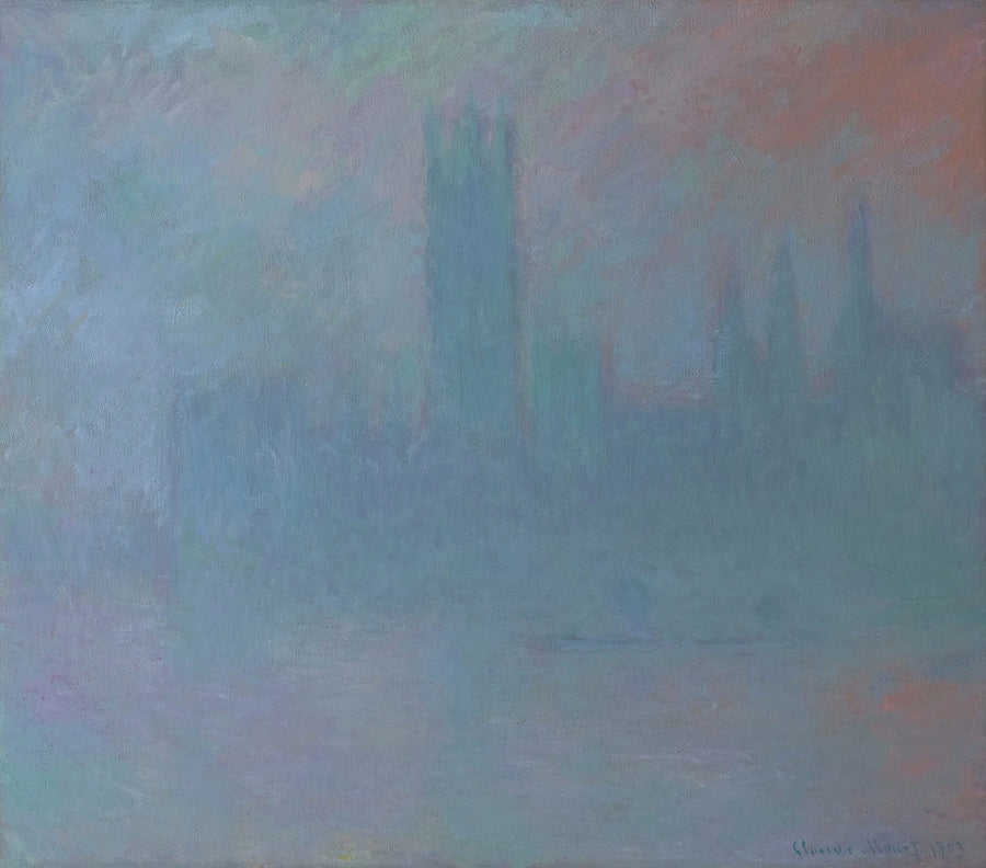 O Parlamento, sinfonia em azul - Claude Monet