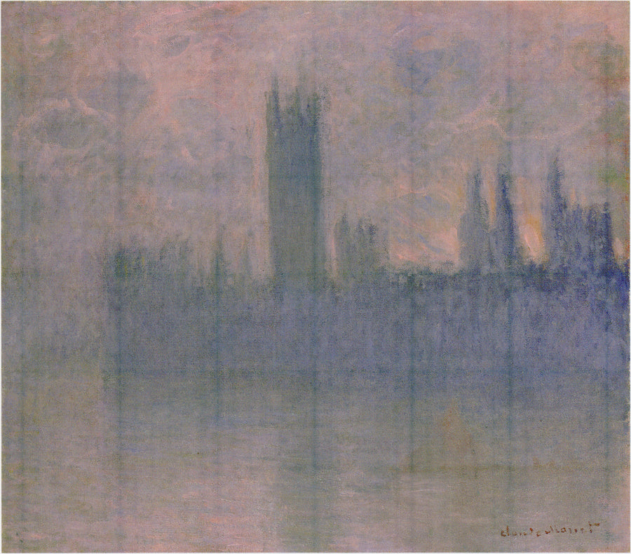 As Câmaras do Parlamento, Sinfonia em Rosa - Claude Monet