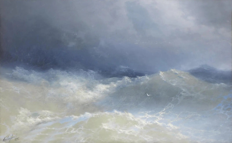 Entre as ondas - Ivan Aïvazovski