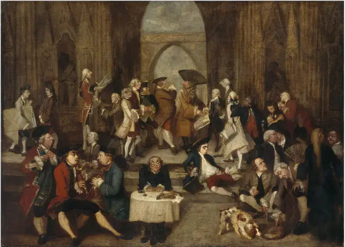Paródia de « A Escola de Atenas » de Rafael - Joshua Reynolds
