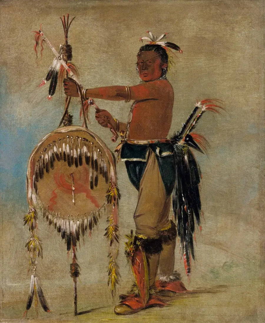 Pash-ee-pa-hó, Petit Chef Poignardant, um Venerável Chef Sauk - George Catlin
