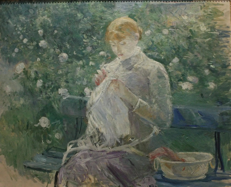 Pasie primo no jardim de Bougival - Berthe Morisot