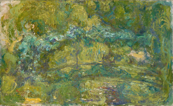 A passarela sobre o lago de nenúfares, Basileia - Claude Monet