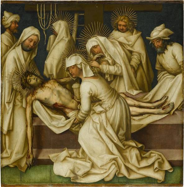 Passion grise: la mise au tombeau du Christ - Hans Holbein the Elder - Alpha Reproduction