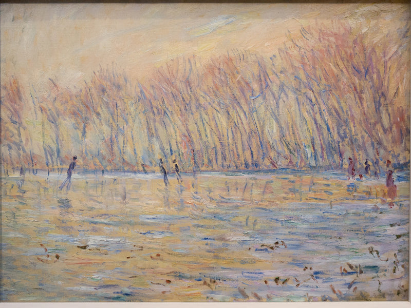 Os patinadores em Giverny, Barberini W1619 - Claude Monet