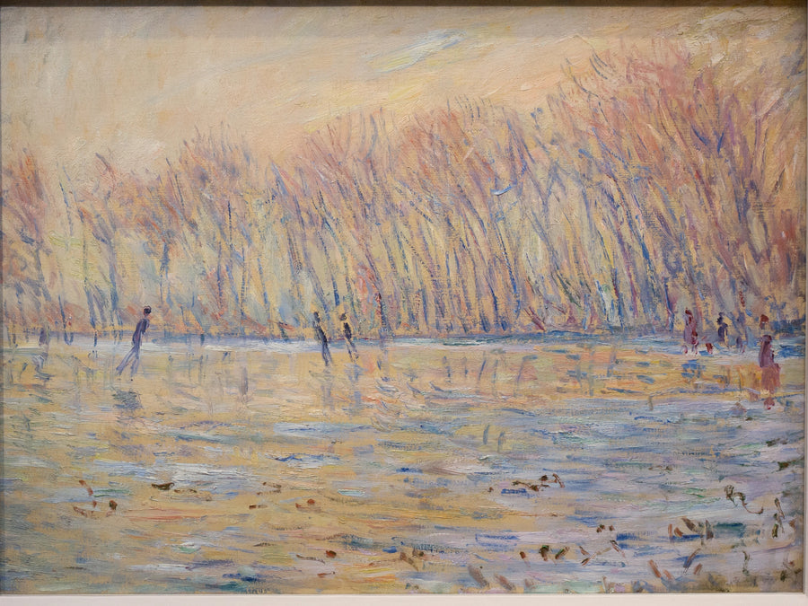 Os patinadores em Giverny - Claude Monet