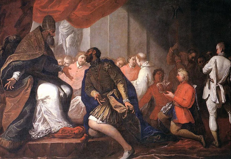 Paul III nomeia seu filho Pier Luigi duque de Plaisance e Parma - Sebastiano Ricci