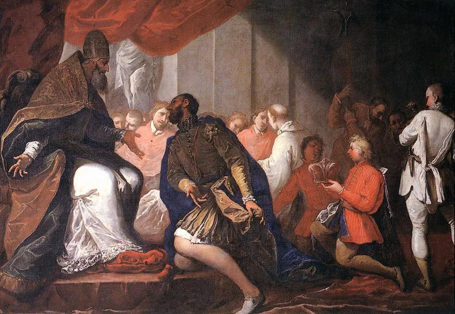 Paul III nomeia seu filho Pier Luigi duque de Plaisance e Parma - Sebastiano Ricci
