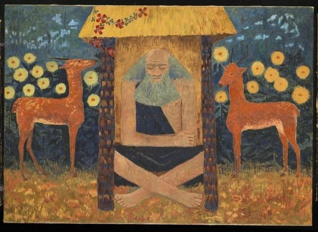 Méditation de Vasichta, peinture de Paul Sérusier