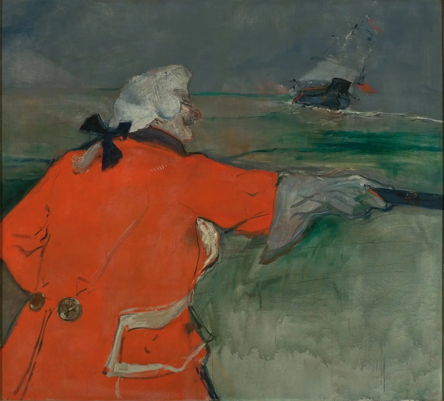 Paul Viaud em traje de almirante do século XVIII - Henri de Toulouse-Lautrec