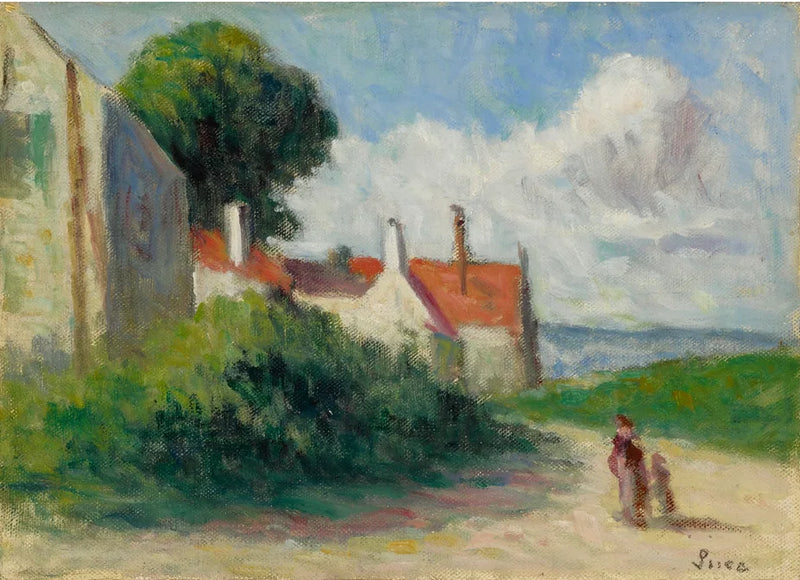 Paisagem em Asquin-sous-Vézelay - Maximilien Luce