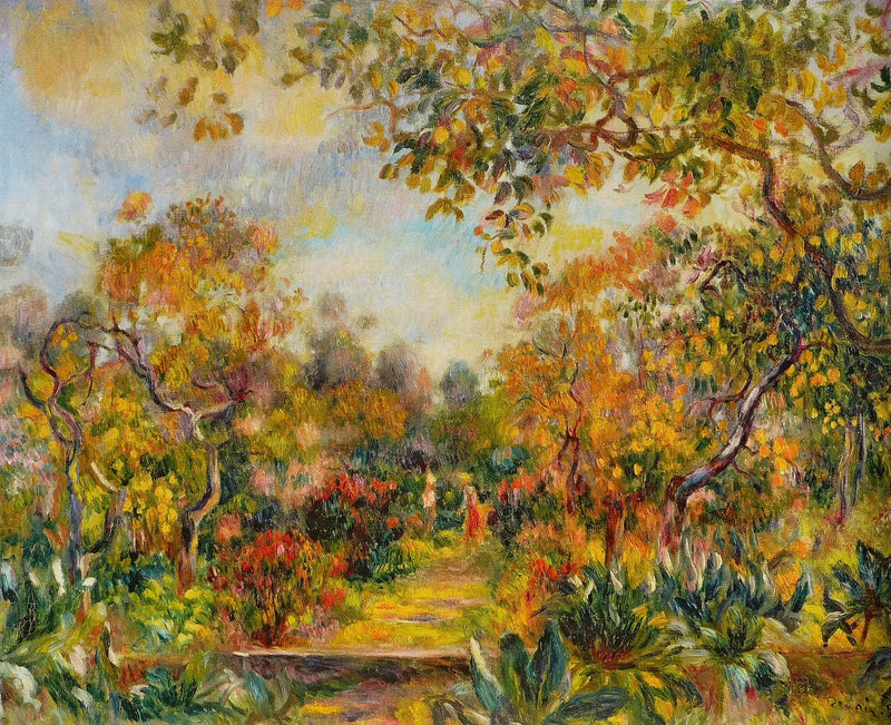 Paisagem em Beaulieu - Pierre-Auguste Renoir