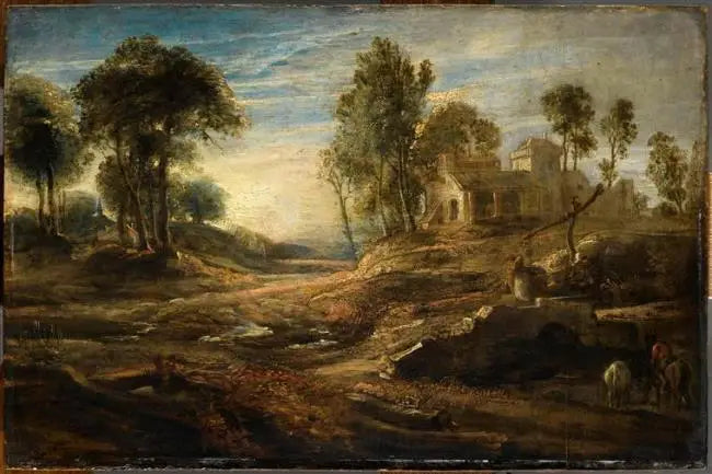 Paisagem com bebedouro - Peter Paul Rubens