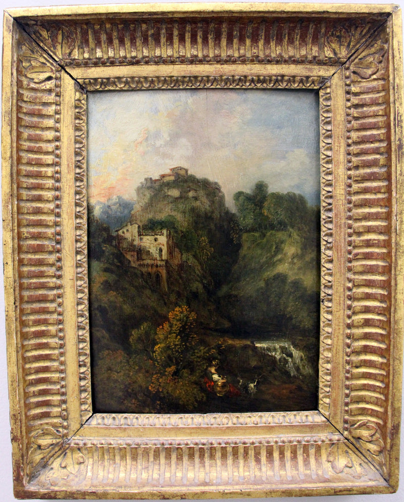 Paisagem com cabra - Antoine Watteau