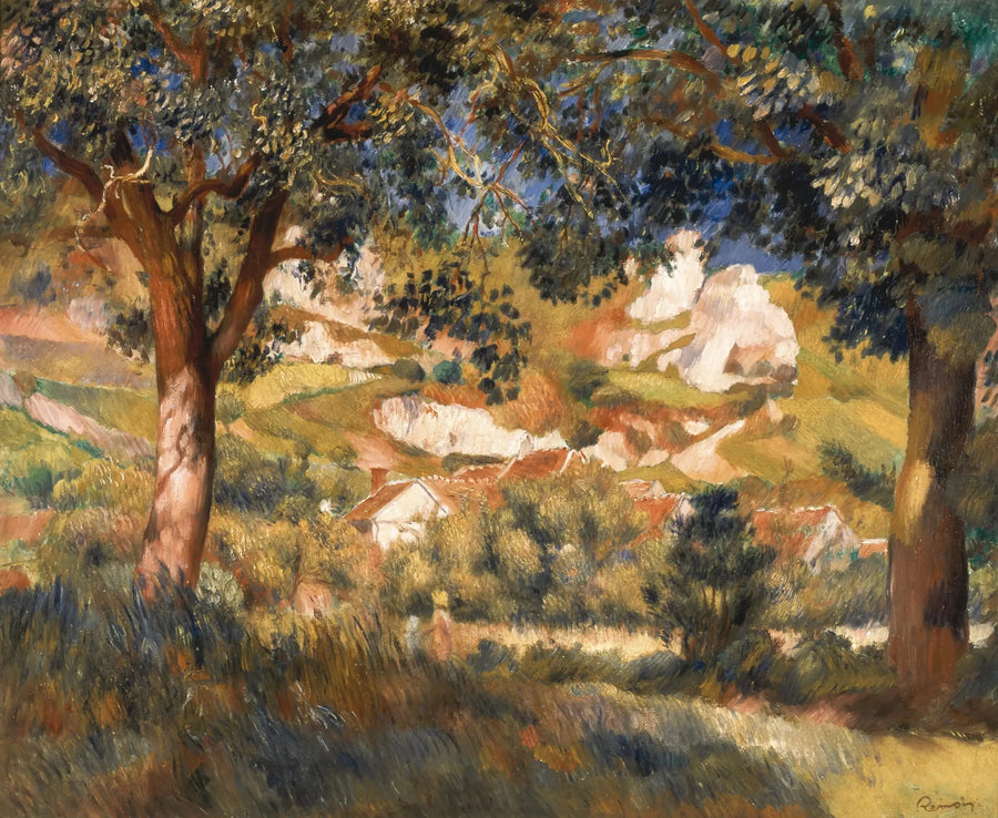 Paisagem em La Roche-Guyon - Pierre-Auguste Renoir