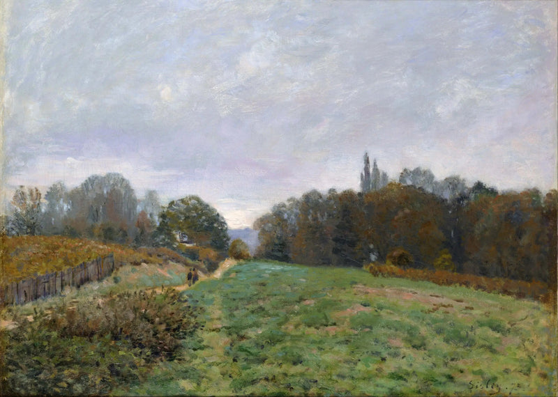 Paisagem em Louveciennes - Alfred Sisley