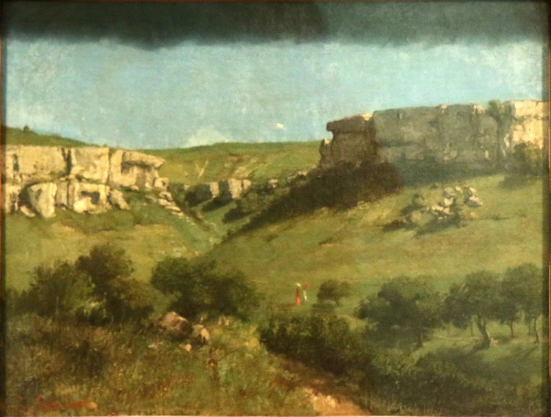 Paisagem em Ornans - Gustave Courbet