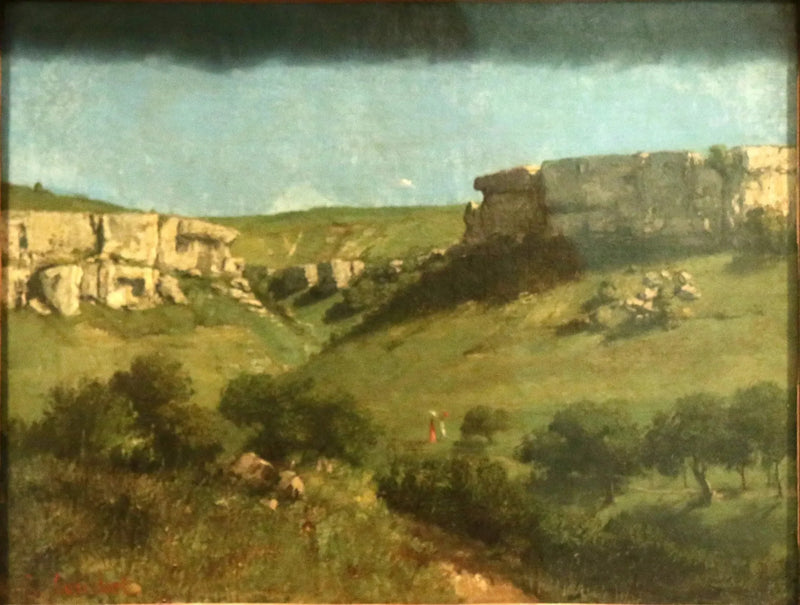 Paisagem em Ornans - Gustave Courbet