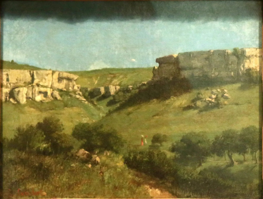 Paisagem em Ornans - Gustave Courbet