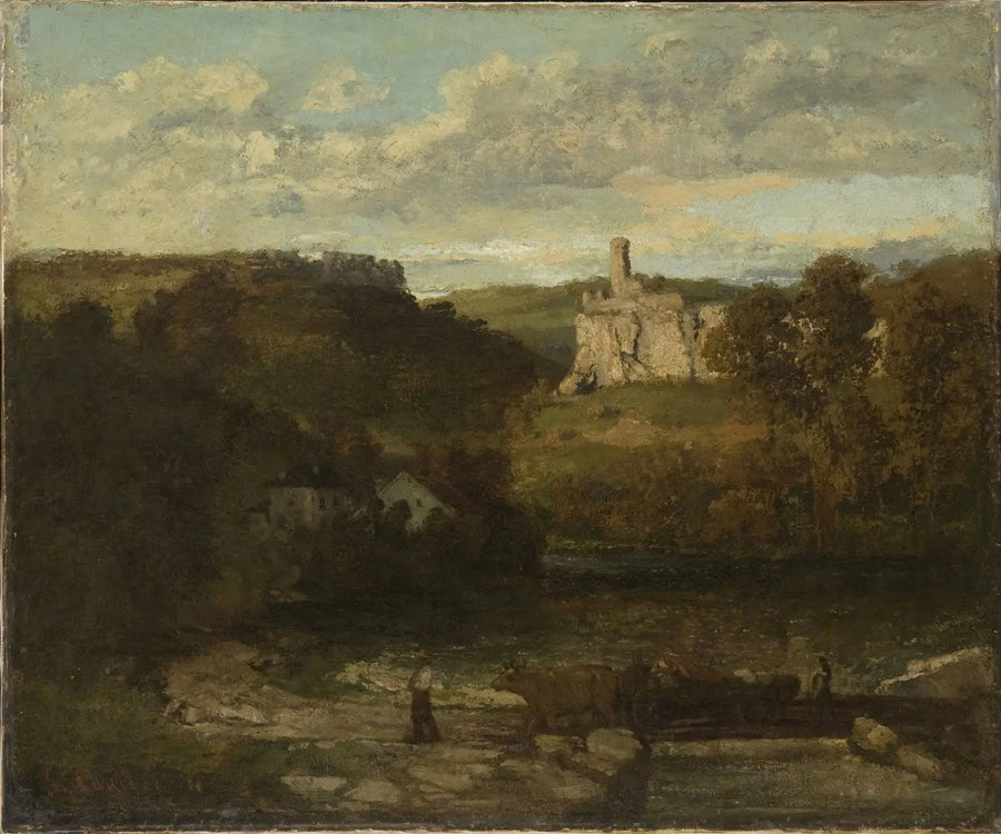 Paisagem de Ornans - Gustave Courbet