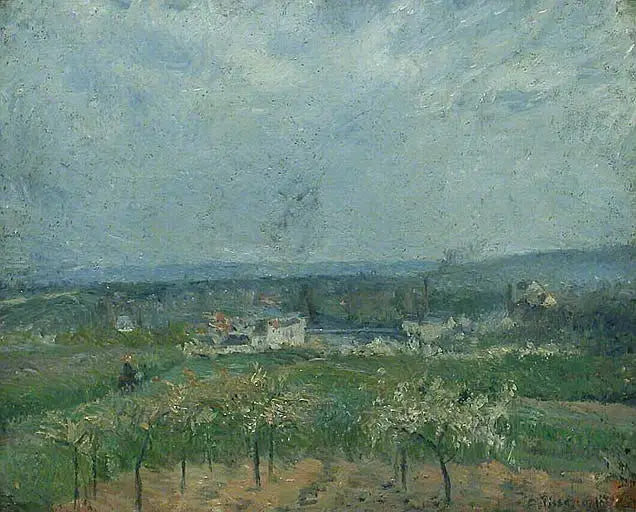 Paisagem em Pontoise - Camille Pissarro