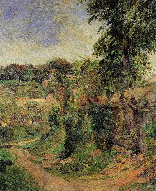 Paisagem em Rouen - Paul Gauguin