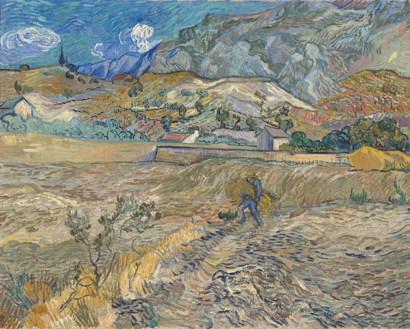 Paisagem em Saint-Rémy - Vincent van Gogh
