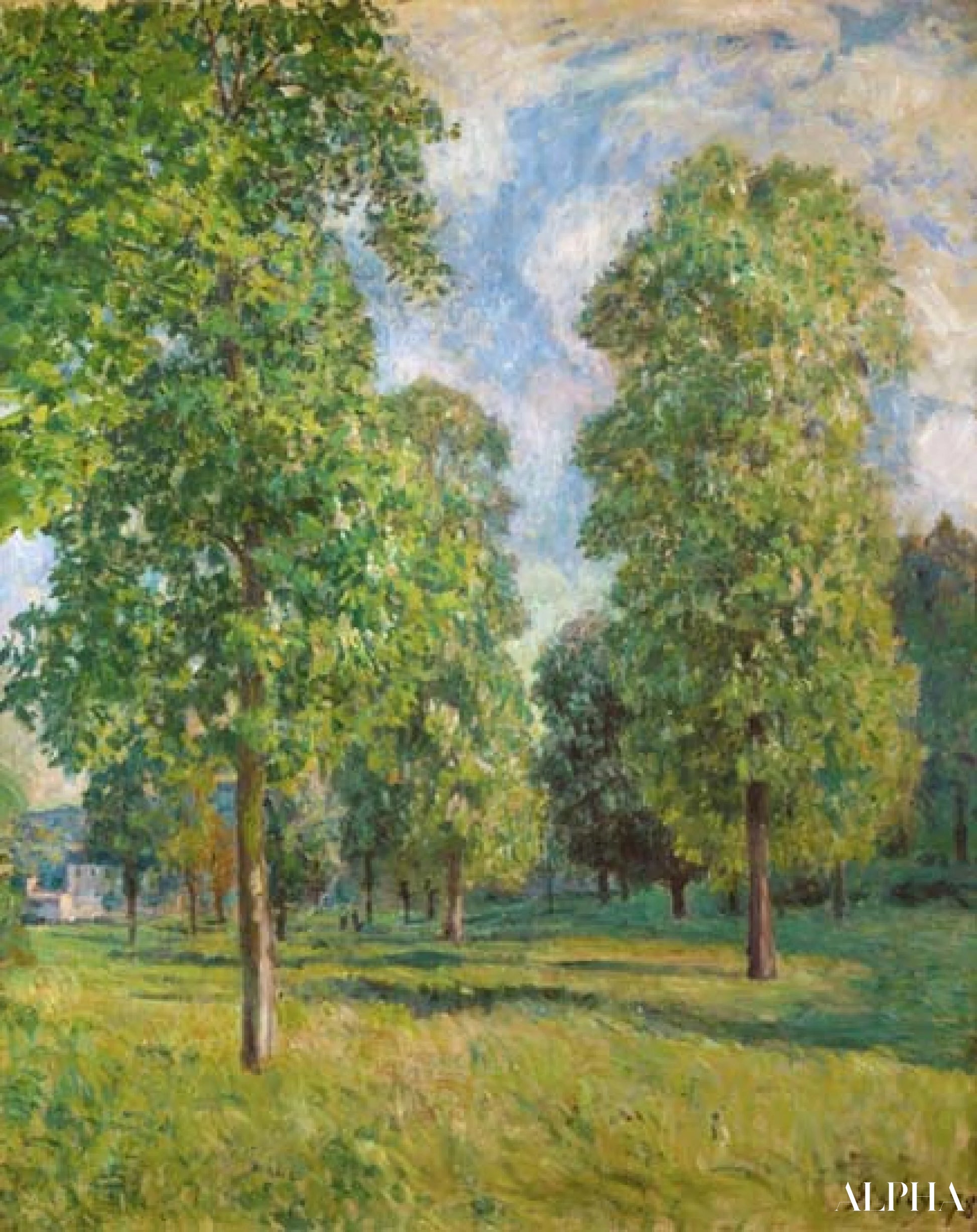 Paysage à Sèvres - Van Gogh - Reproductions de tableaux et peintures haut de gamme