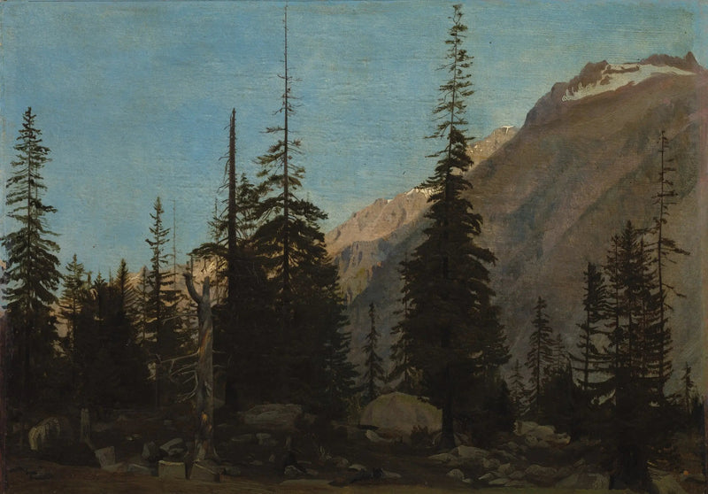 Paisagem alpina: O Handegg, Suíça - Jean-Léon Gérôme